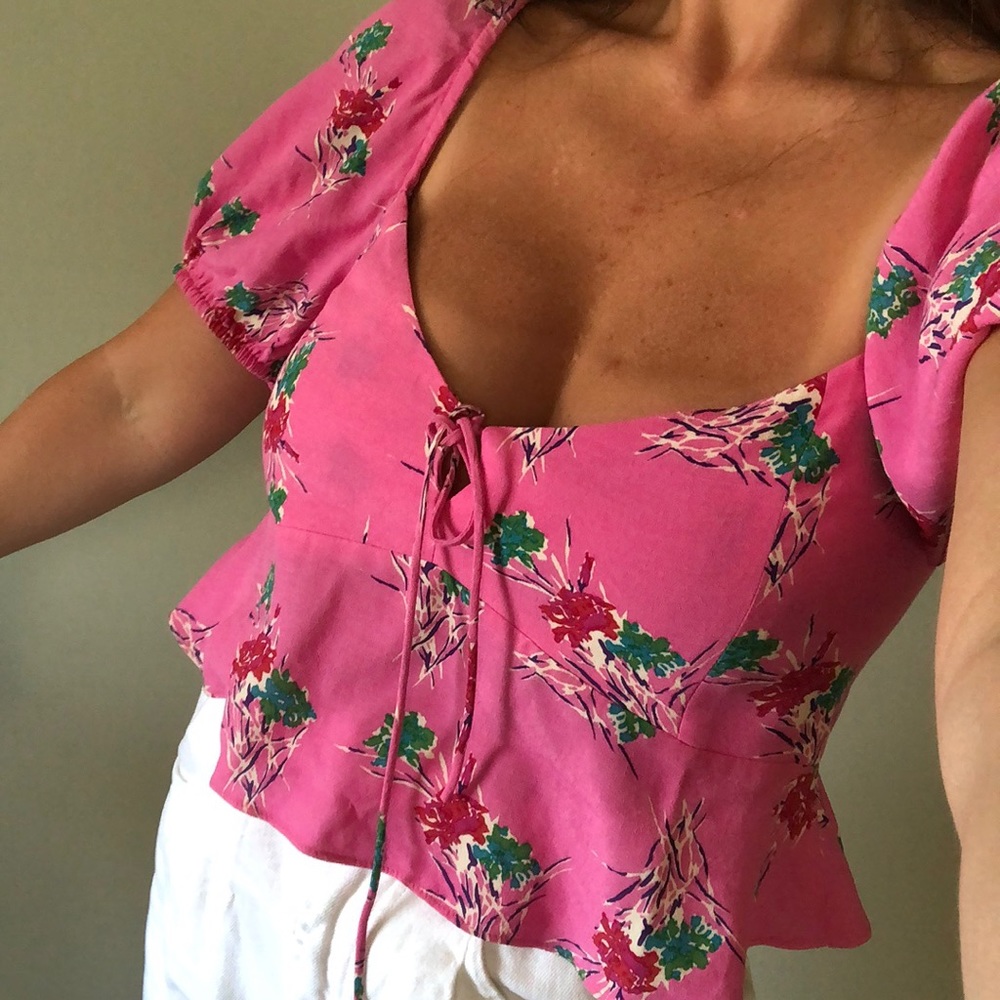 Zara floral top